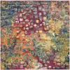 Image de Tapis rose/multicolore 122 x 122 cm