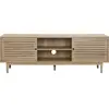 Image de Meuble tv 2 portes couleur chêne 160 cm