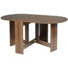 Image de Table de salle à manger pliable pour maison cuisine marron 163x80x75cm