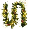 Image de Guirlande de noël artificielle et aiguilles et pommes de pin 270 cm