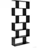 Image de Bibliothèque ètagère 6 niveaux en bois noir 80 x 23 x 191 cm