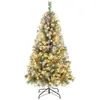 Image de Sapin de noël pré-éclairé H150cm avec 200 LED et 450 Branches