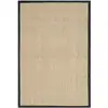 Image de Tapis herbe de mer naturel/noir 122 x 183 cm