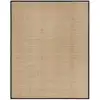 Image de Tapis herbe de mer naturel/noir 244 x 305 cm