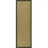 Image de Tapis herbe de mer beige 76 x 244 cm