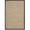 Image de Tapis herbe de mer beige 122 x 183 cm