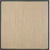 Image de Tapis herbe de mer beige 183 x 183 cm