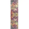 Image de Tapis rose/multicolore 66 x 244 cm