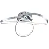 Image de Plafonnier en métal et pvc argenté / chromé 59 cm