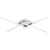 Image de Plafonnier en métal et pvc argenté / chromé 75 cm