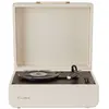 Image de Platine vinyle portable avec bluetooth croco creme