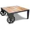 Image de Table basse mobile en bois marron