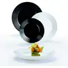 Image de Service de table 18 pièces noir et blanc