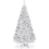 Image de Sapin de noël avec pied en métal blanc H150cm