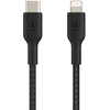 Image de Belkin Boost Charge  Braided Lightning vers câble USB-C - 1 mètre