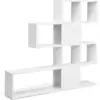 Image de Bibliothèque sur pied à 4 niveaux étagère ouverte blanc 120x19,5x109cm