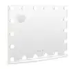 Image de Miroir de coiffeuse 3 modes d'éclairage verre blanche 65x14x52,5cm