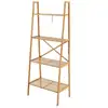 Image de Bibliothèque en bambou 4 niveaux 35,5 x 60 x 148cm