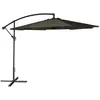 Image de Parasol déporté rond 3m en acier et toile grise