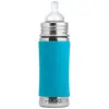 Image de Biberon évolutif en inox 325ml Bleu