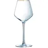 Image de Verre à pied universal bord or 38cl - Lot de 4