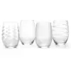 Image de Set de 4 verres à vin sans pied en cristal
