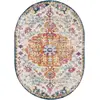 Image de Tapis oval vintage oriental multicolore/orange 200x275