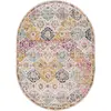 Image de Tapis oval vintage oriental multicolore/orange 200x275