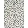 Image de Tapis zébré bohème gris foncé/beige 120x170