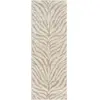 Image de Tapis de couloir zébré bohème gris/beige 80x220