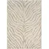 Image de Tapis zébré bohème gris/beige 120x170