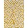 Image de Tapis zébré bohème jaune/beige 160x220
