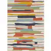 Image de Tapis scandinave moderne multicolore/orange 120x170