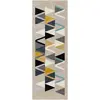Image de Tapis de couloir scandinave moderne multicolore/gris 80x220