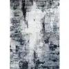 Image de Tapis abstrait moderne bleu/blanc/gris 160x220