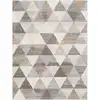 Image de Tapis scandinave moderne blanc/marron 200x275