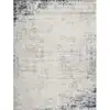 Image de Tapis abstrait moderne ivoire/gris/bleu 200x275