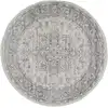 Image de Tapis rond vintage oriental gris/blanc ø 160