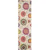 Image de Tapis ivoire/multicolore 66 x 305 cm