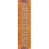 Image de Tapis orange/multicolore 66 x 183 cm