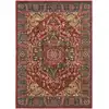 Image de Tapis traditionnel en polypropylène bleu/rouge, 91 x 152 cm