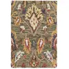 Image de Tapis laine verte/multicolore 61 x 91 cm