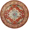 Image de Tapis orange/bleu clair 152 x 152 cm