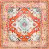 Image de Tapis orange / light blue 201 x 201 cm