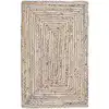 Image de Tapis jute/coton beige / multi 61 x 91 cm