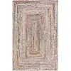 Image de Tapis jute/coton beige / multi 122 x 183 cm