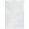 Image de Tapis vintage patiné en polypropylène blanc/bleu, 155 x 229 cm
