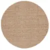 Image de Tapis fibre naturelle en herbiers marins beige/blanc, 91 cm