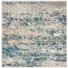 Image de Tapis gris/bleu/multicolore 201 x 201 cm
