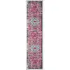 Image de Tapis transitionnel fuchsia/sarcelle 61 x 244